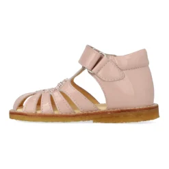 Sandaler<Angulus Hjerte og Velcro Sandal - Rosebud Pink