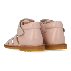 Sandaler<Angulus Hjerte og Velcro Sandal - Rosebud Pink