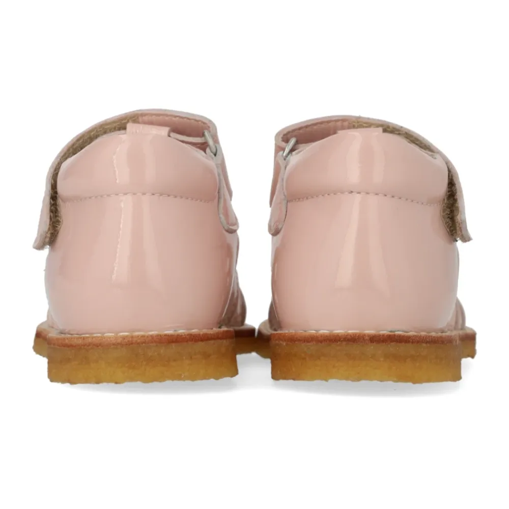 Sandaler<Angulus Hjerte og Velcro Sandal - Rosebud Pink