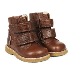 Støvler<Angulus Hjerte og Velcro Starter Støvle - Cognac Brun