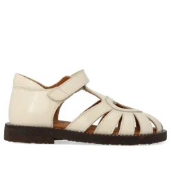 Sandaler<Angulus Hjerte Sandal med Velcro, Buttermilk Beige