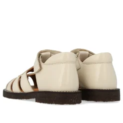Sandaler<Angulus Hjerte Sandal med Velcro, Buttermilk Beige