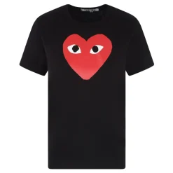 T-Shirts^Comme des Garçons Play Hjerteprint T-shirt Sort