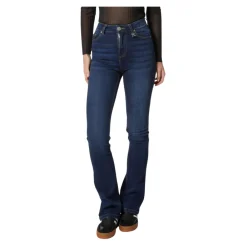 Jeans^Richmond Højtaljede bootcut mørke jeans Blå