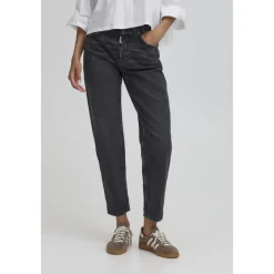 Jeans^Ball Højtaljede Cropped Jeans Vask Sort