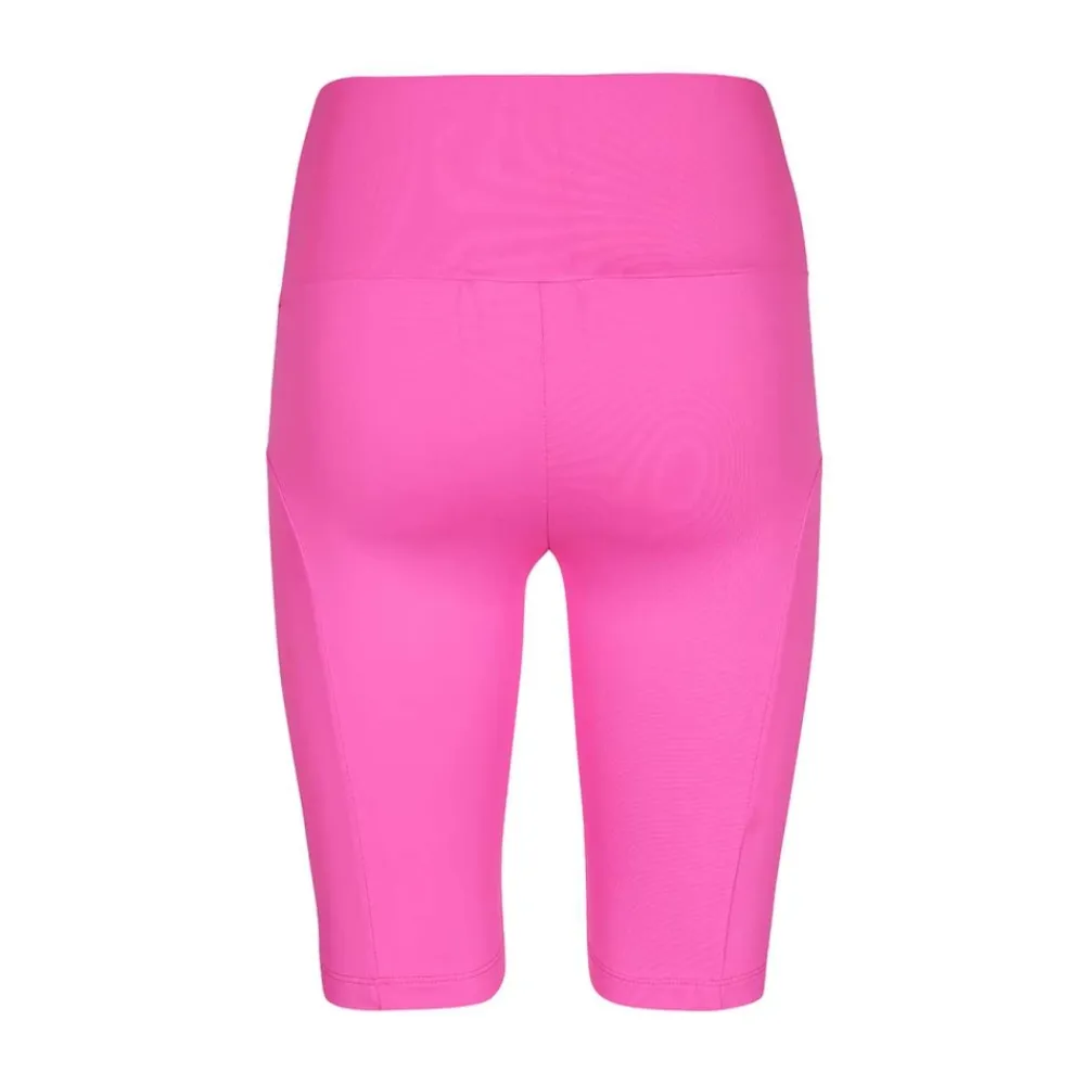 Træningsbukser & Tights<MSGM Højtaljet Logo Print Shorts Pink