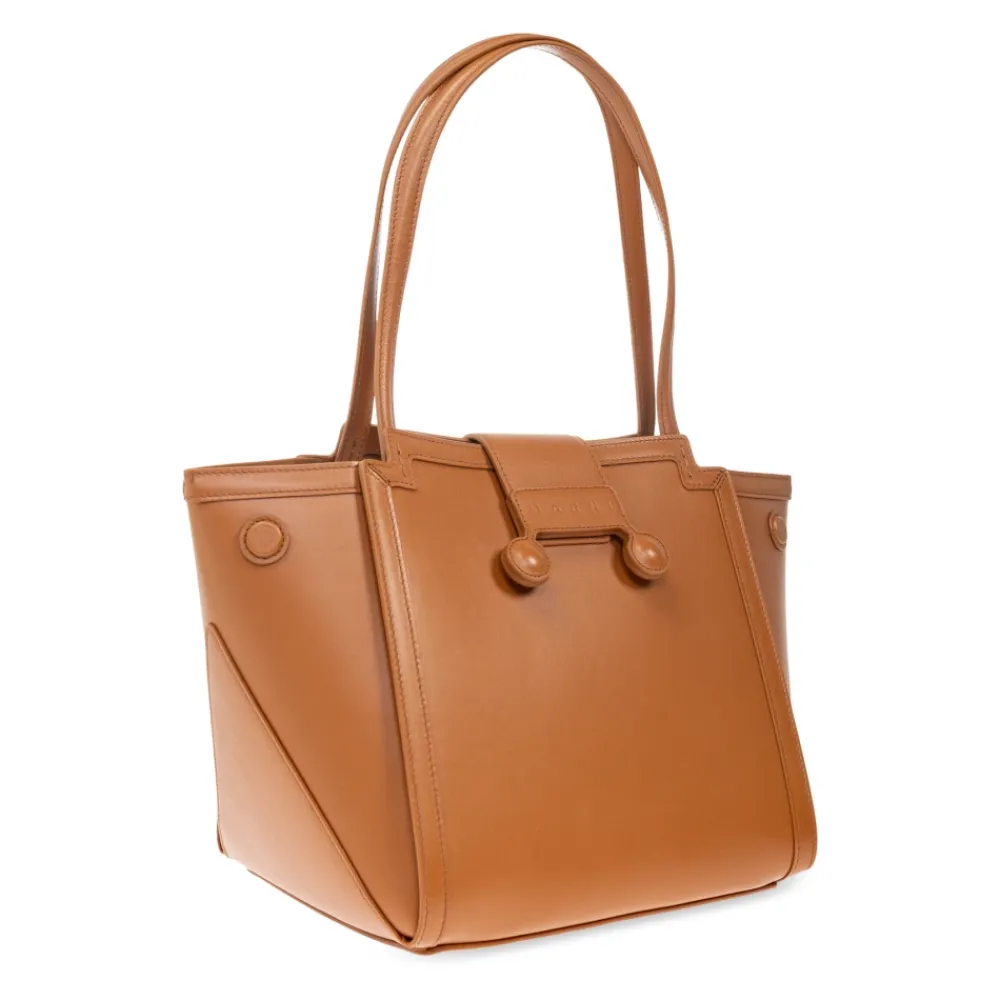 Indkøbstasker<Marni Håndtaske Riviera Mini Brun