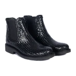 Støvler|Chelsea Boots^Angulus Håndvævet Chelsea Støvle - Sort