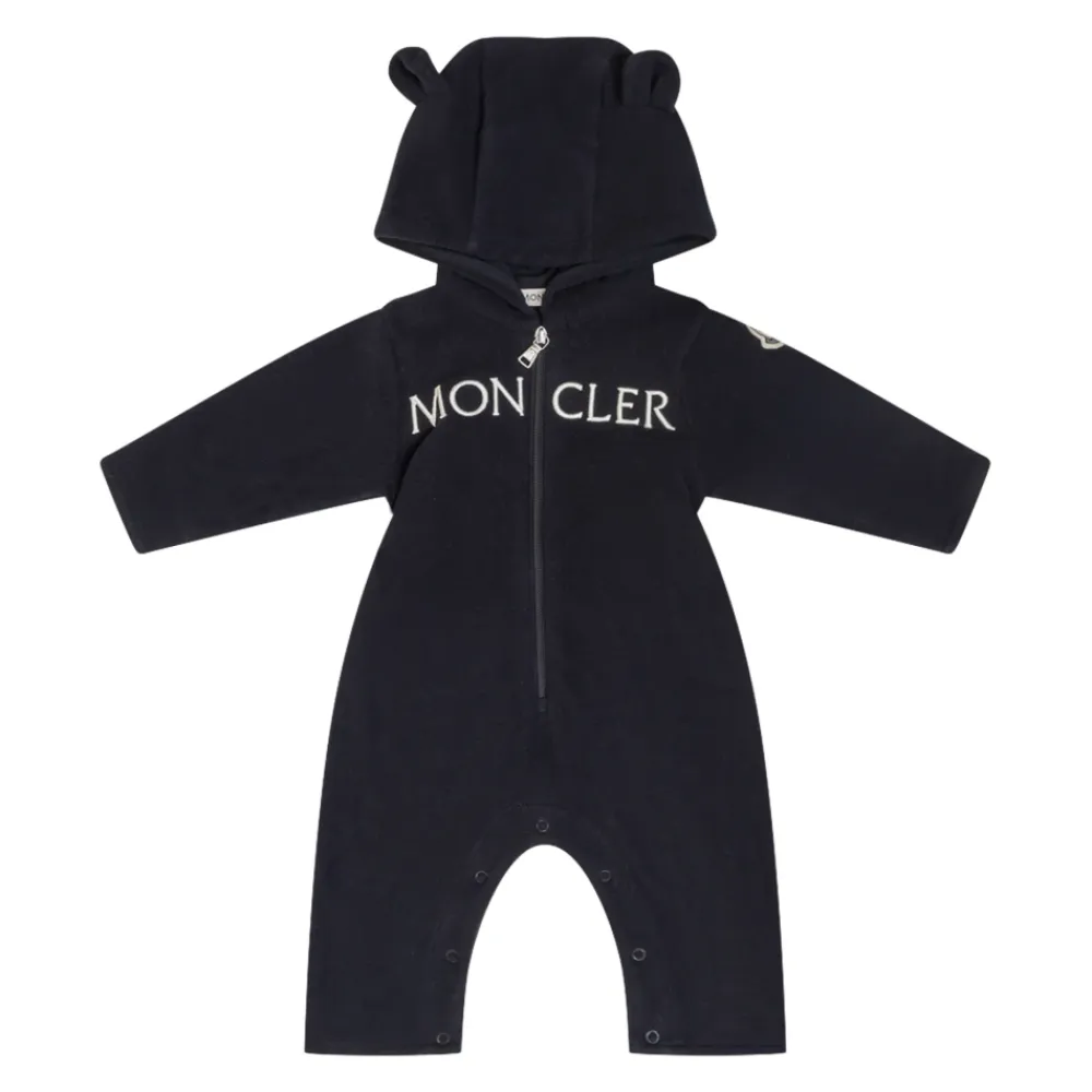Bodystocking & Sæt^Moncler Hooded Fleece Onesie Blå