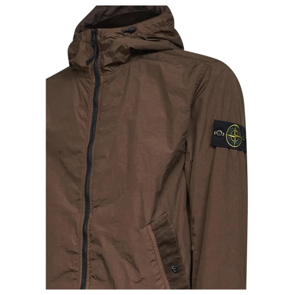 Jakker^Stone Island Hooded Jacket Brun