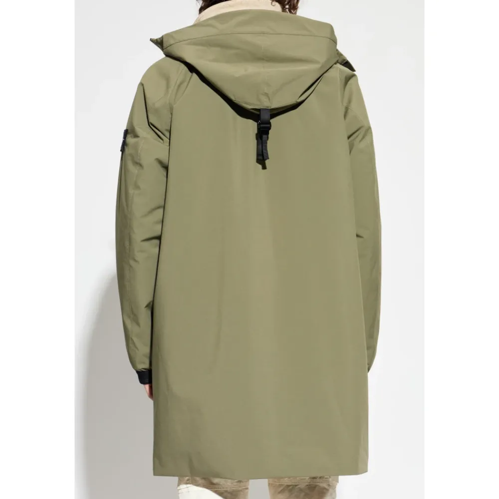 Frakker<Stone Island Hooded Parka Grøn
