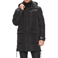 Frakker<Karl Lagerfeld Hooded Parka Sort