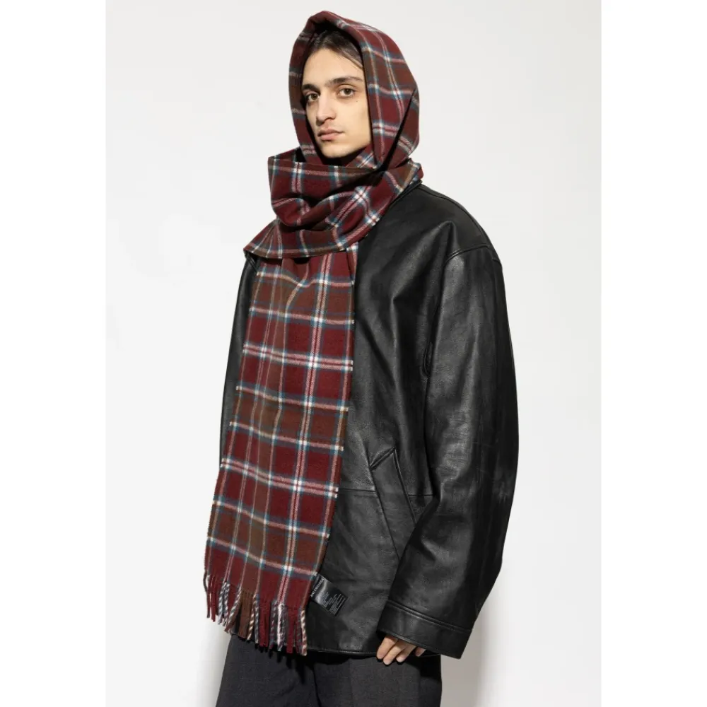 Halstørklæder Og Tørklæder^Balenciaga Hooded Scarf Rød