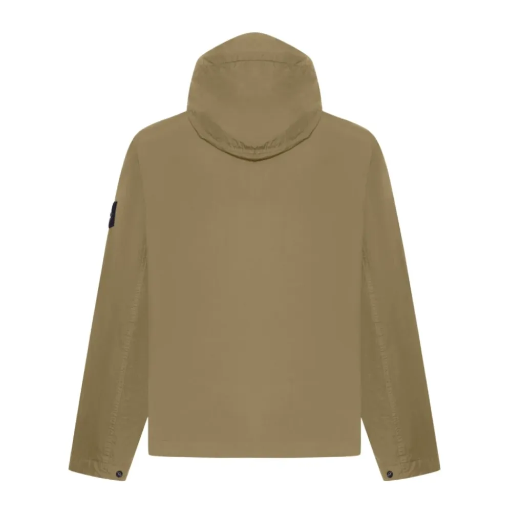 Skaljakker^Stone Island Hooded Zip Jacket Grøn