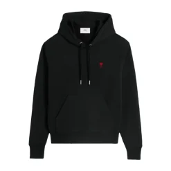 Trøjer<Ami Paris Hoodie Sort