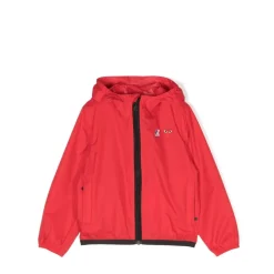 Jakker^Comme des Garçons Play Hoodie med fuld lynlås Rød