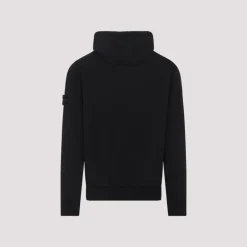 Trøjer<Stone Island Hoodie Sweater Sort