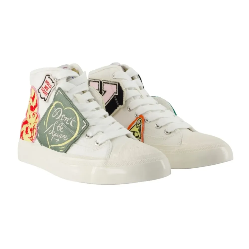 Sneakers^Kenzo Hoshi High Top Vulcanized Sneakers Multifarvet
