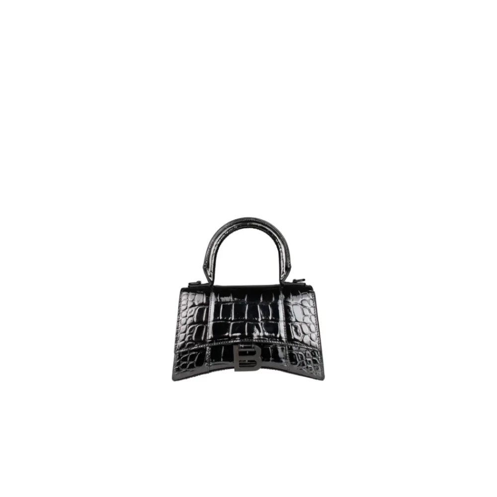 Bæltetasker^Balenciaga Hourglass Håndtaske Sort