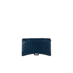 Clutch^Balenciaga Hourglass Wallet On Chain Blå