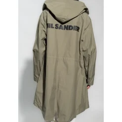 Frakker<Jil Sander Hættefrakke Grøn