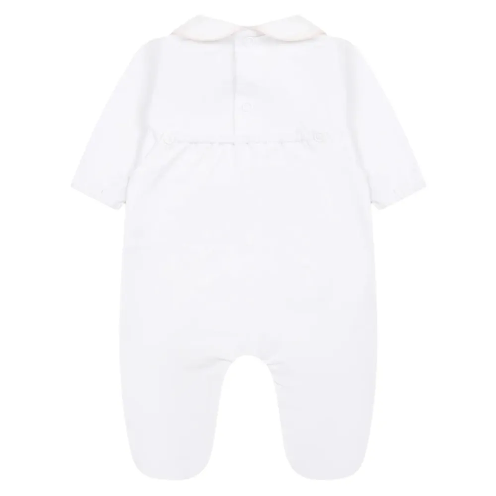 Bodystocking & Sæt^Little Bear Bomulds Kjole med Broderi Hvid