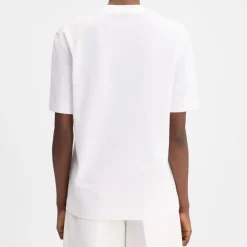 T-Shirts<Jacquemus Bomulds T-Shirt Gros Grain Hvid
