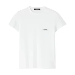 T-Shirts<Jacquemus Bomulds T-Shirt Gros Grain Hvid