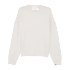 Striktrøjer & Sweatere<Extreme Cashmere Cashmere Sweater med Crew Neck Hvid