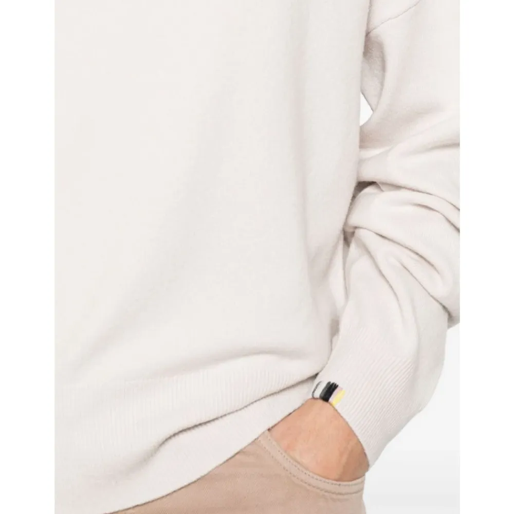 Striktrøjer & Sweatere<Extreme Cashmere Cashmere Sweater med Crew Neck Hvid