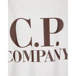 T-Shirts<C.P. Company Crew Neck Gauze T-shirt Hvid