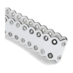 Tilbehør Til Tasker<Michael Kors Læder Eyelet Strop Taske Hvid