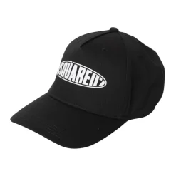 Huer & Kasketter<Dsquared2 Hvid Logo Kasket til Børn Sort