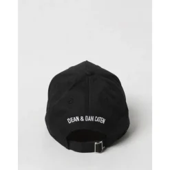 Huer & Kasketter<Dsquared2 Hvid Logo Kasket til Børn Sort