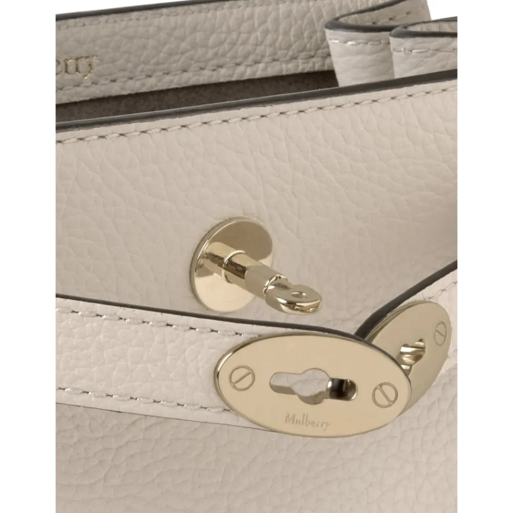 Håndtasker^Mulberry Hvid Mini Islington Spandetaske Beige
