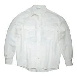 Skjorter<Acne Studios Skjorte med Knapper - Cowboy Inspireret Hvid