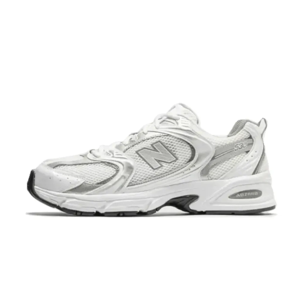 Sneakers<New Balance Sølv Metallic Retro Sneakers Hvid