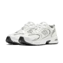 Sneakers<New Balance Sølv Metallic Retro Sneakers Hvid
