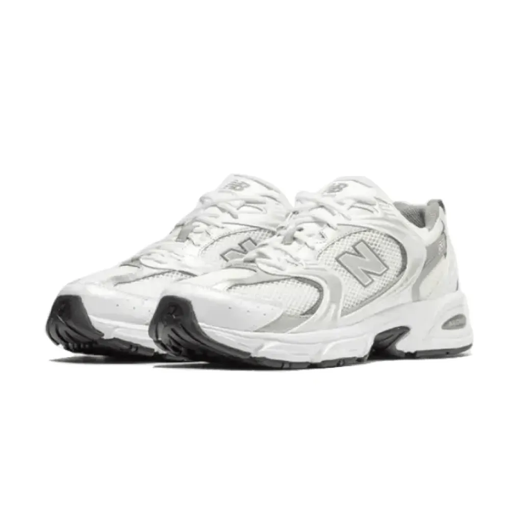 Sneakers<New Balance Sølv Metallic Retro Sneakers Hvid
