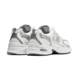 Sneakers<New Balance Sølv Metallic Retro Sneakers Hvid