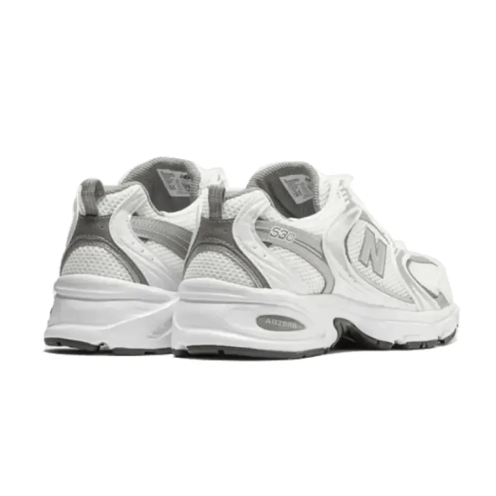 Sneakers<New Balance Sølv Metallic Retro Sneakers Hvid