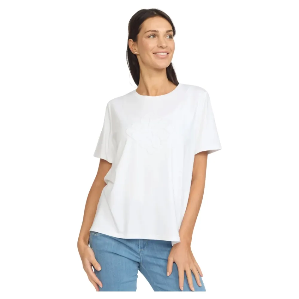 T-Shirts^2-Biz Top med Motiv Print Hvid