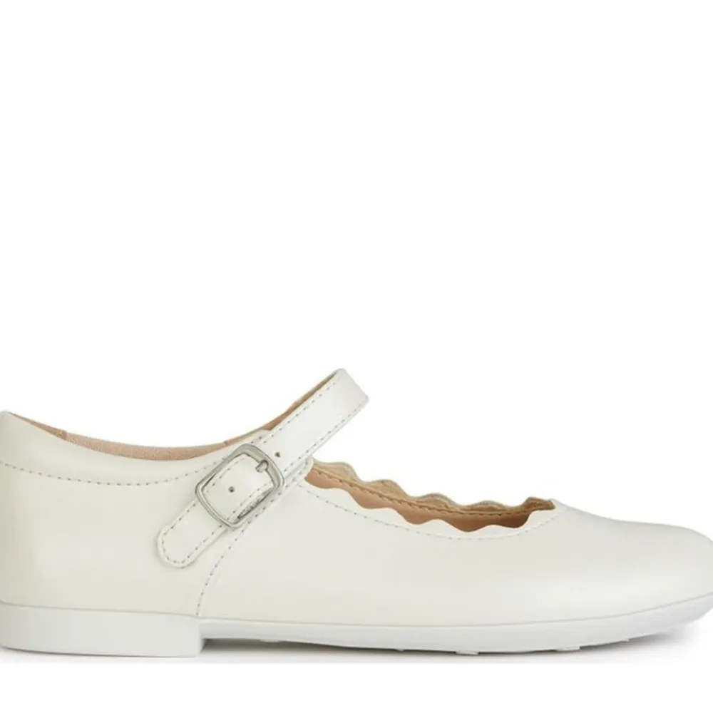 Ballerinasko<Geox e Ballerina Sko til Piger Hvid