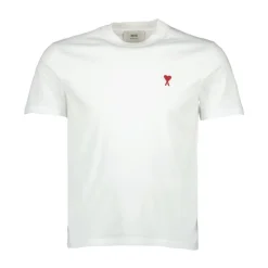 T-Shirts<Ami Paris e Bomuld T-shirts og Polos Hvid