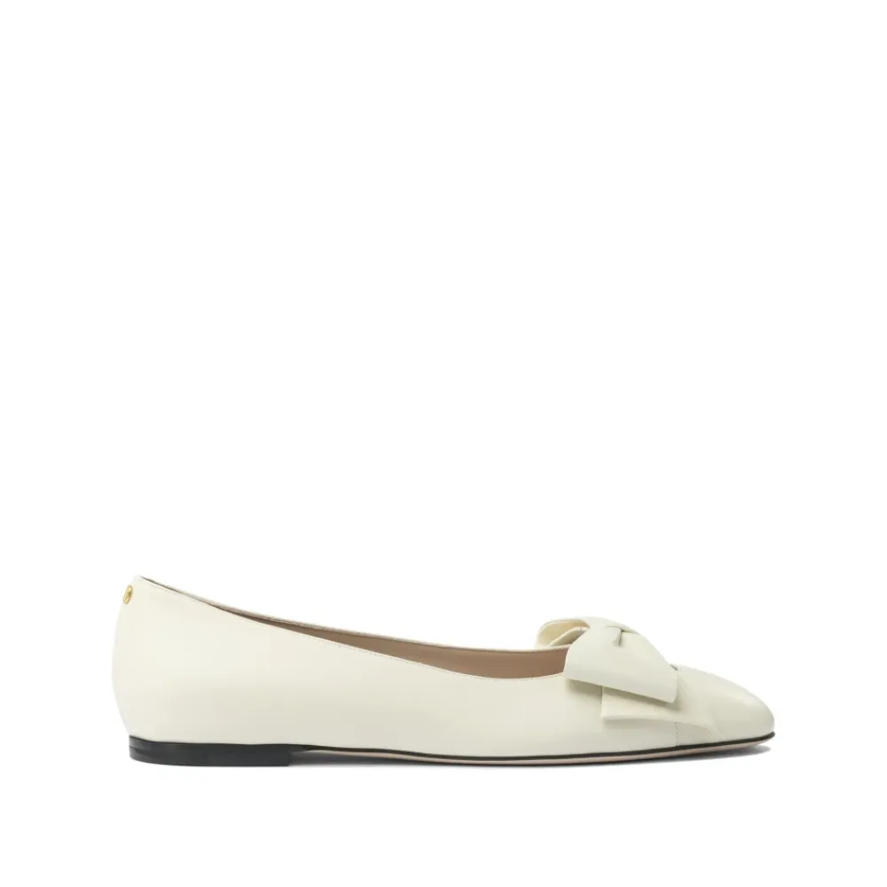 Ballerina Sko<Valentino Garavani e Bow Ballet Flats Hvid