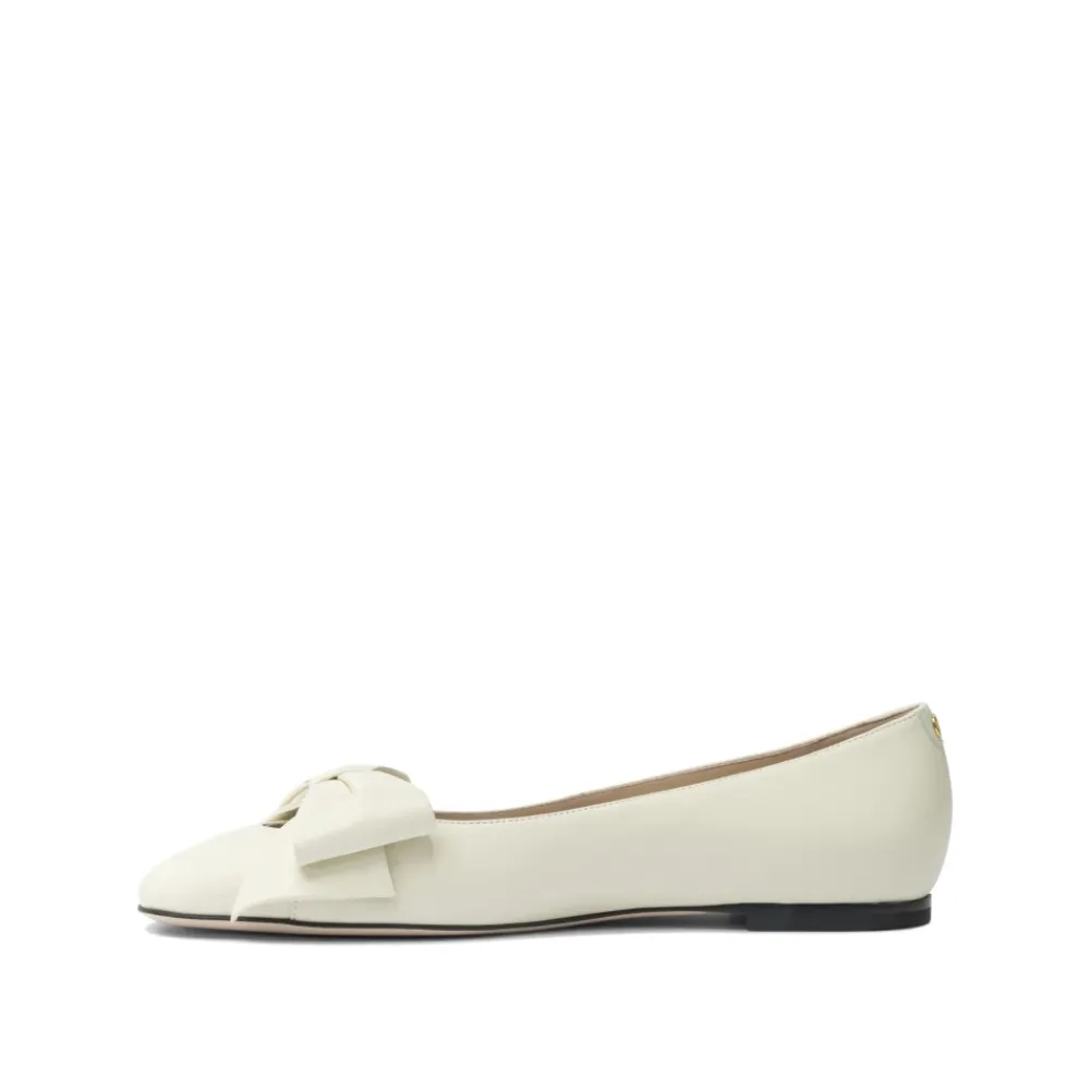 Ballerina Sko<Valentino Garavani e Bow Ballet Flats Hvid