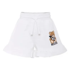Underdele^Moschino e Casual Shorts med Teddy Bear Hvid