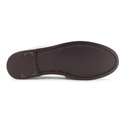 Loafers<Saint Laurent Hvide flade sko med ikonisk monogram Beige