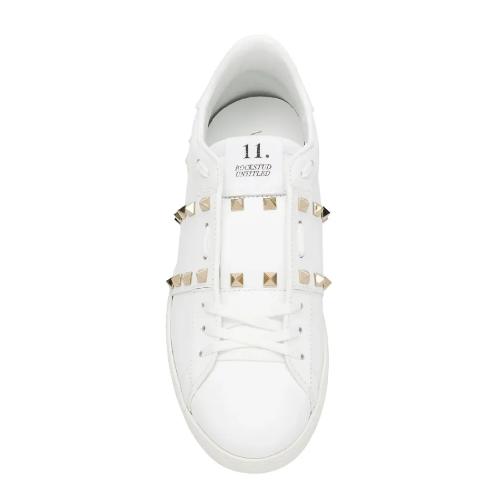 Sneakers^Valentino Garavani e flade sko med Rockstud-detaljer Hvid