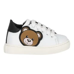 Sneakers<Moschino e lave top sneakers Hvid